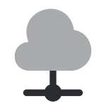 Cloud Connection SVG Icon